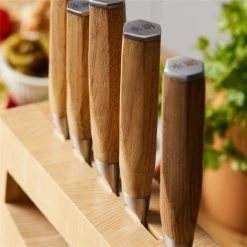 Baccarat Damashiro Emperor Miru 6 Piece Knife Block Ash -Knives Sales Store 1034039 BC20DM20EMP20MIRU20KNIFE20BLOCK206PC 04