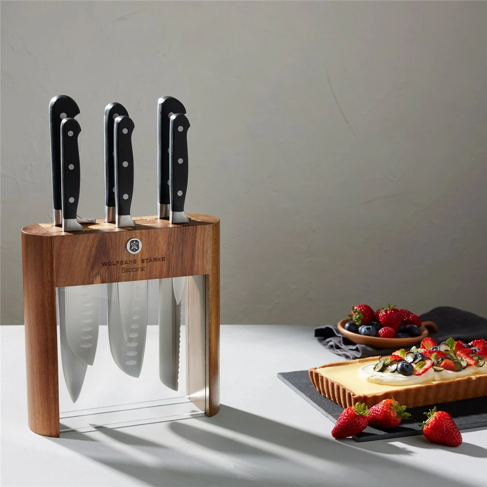Baccarat Wolfgang Starke Klar Knife Block 7 Piece 7 Baccarat Wolfgang Starke Klar Knife Block 7 Piece - Image 5