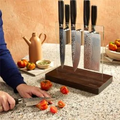 Baccarat Damashiro Emperor Hikari 7 Piece Knife Block -Knives Sales Store 1036162 BCDMEMPHIKARIKNIFEBLO7PC 02