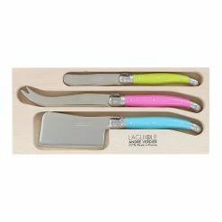 Laguiole By Andre Verdier Debutant 3 Piece Cheese Knife Set Multicolour