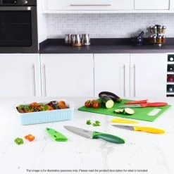 Zyliss Plastic & Stainless Steel Chopping Board & 3 Piece Knife Set -Knives Sales Store DKS 13567 4