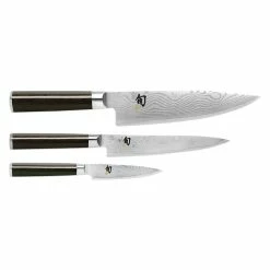 Shun Kai Classic VG Max Steel & Pakka Wood 3 Piece Chef's Knife Set