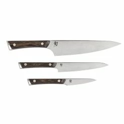 Shun Kai Kanso Steel & Tagayasan Wood 3 Piece Knife Set