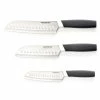Soffritto Antibacterial 3 Piece Santoku Knife Set Silver -Knives Sales Store HIM 1032383