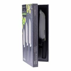 Soffritto Antibacterial 3 Piece Santoku Knife Set Silver -Knives Sales Store HIM 1032383 3