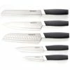 Soffritto Antibacterial 5 Piece Kitchen Knife Set Silver -Knives Sales Store HIM 1032384