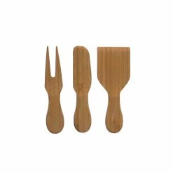 Ambrosia Karira 3 Piece Bamboo Cheese Knife Set