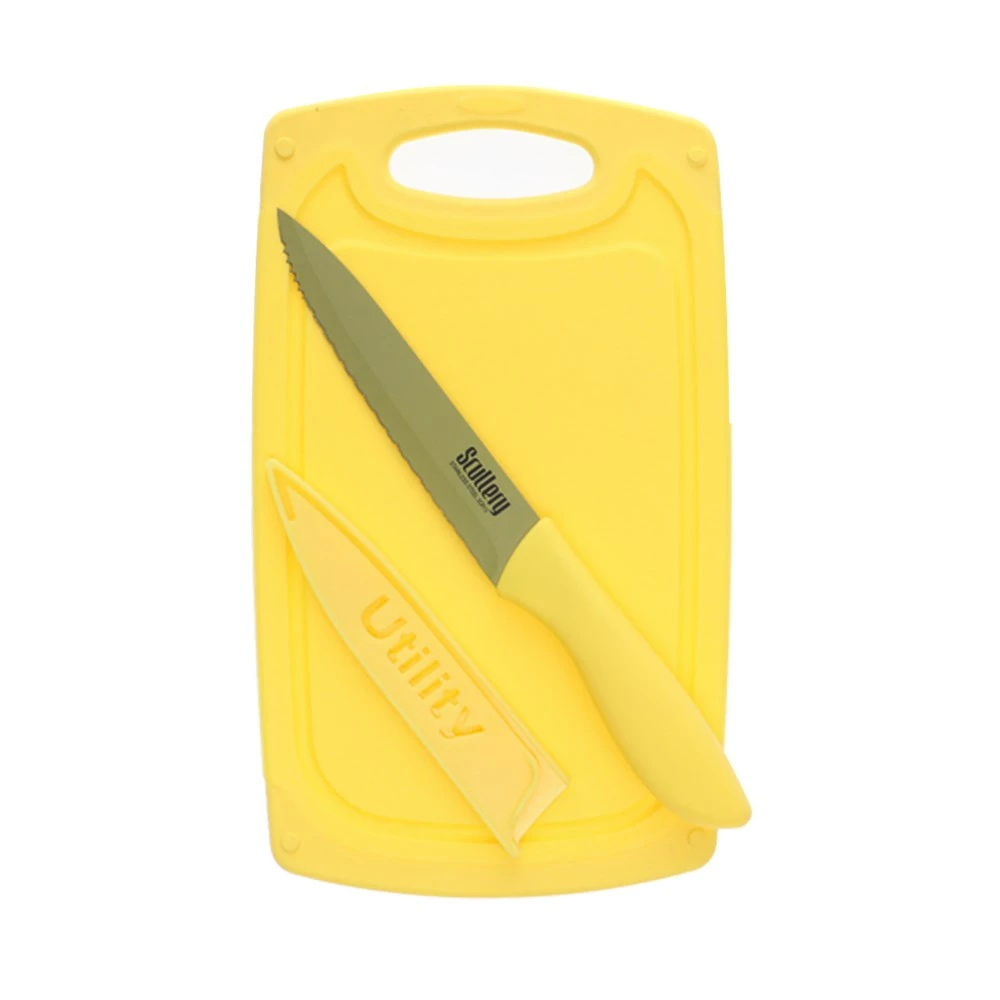 Scullery Kolori Board And Utility Knife Set 3 Scullery Kolori Board And Utility Knife Set