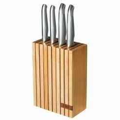 Furi Pro Wooden Knife Block 5 Piece Set