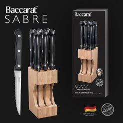 Baccarat Sabre 7 Piece German Steel Steak Knife Block -Knives Sales Store PCP 1021660 3