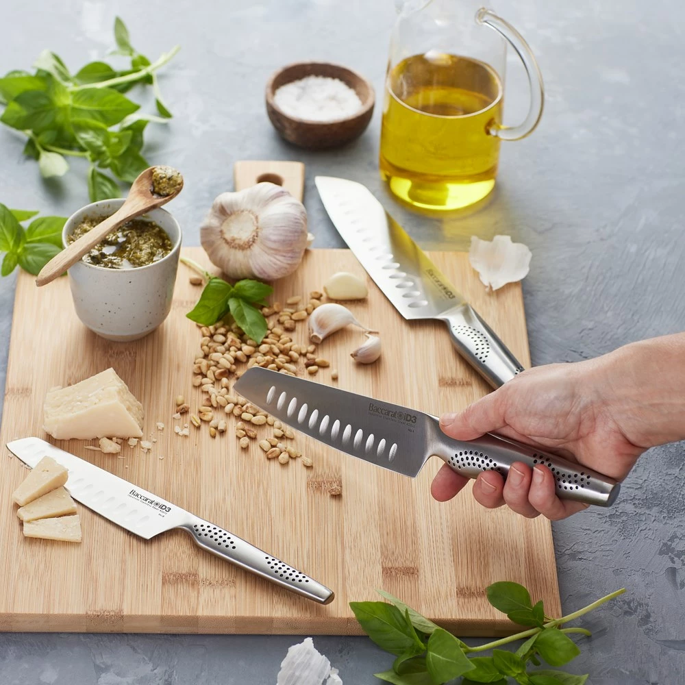 Baccarat ID3 Japanese Steel 3 Piece Santoku Knife Set 6 Baccarat ID3 Japanese Steel 3 Piece Santoku Knife Set - Image 4