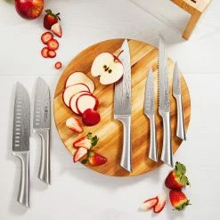 Baccarat Damashiro Mizu Knife Block 7 Piece Oak -Knives Sales Store PCP 1028139 4