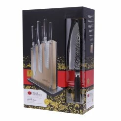 Baccarat Damashiro Emperor Shi Knife Block 7 Piece -Knives Sales Store PCP 1029230 5