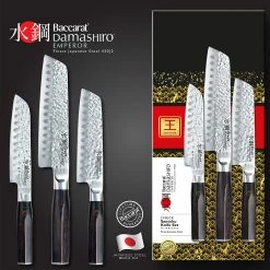 Baccarat Damashiro Emperor 3 Piece Santoku Knife Starter Set -Knives Sales Store PCP 1030623 5