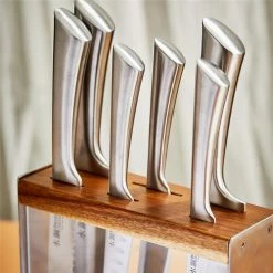 Baccarat Damashiro Kinzoku 7-Piece Japanese Steel Knife Block -Knives Sales Store PCP 1032438 7