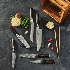 Baccarat Damashiro Emperor Mokuzai 7 Piece Knife Block 13 Baccarat Damashiro Emperor Mokuzai 7 Piece Knife Block -Knives Sales Store PCP 1032440 4