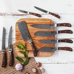 Baccarat Wolfgang Starke Oak Santoku Knife 18cm -Knives Sales Store PCP 1033648 3