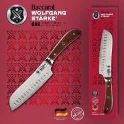 Baccarat Wolfgang Starke Oak Santoku Knife 18cm -Knives Sales Store PCP 1033648 5