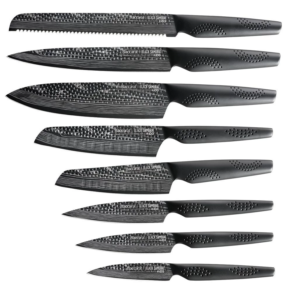 THE EGG By Baccarat ID3 Black Samurai Knife Block 9 Piece 4 THE EGG By Baccarat ID3 Black Samurai Knife Block 9 Piece - Image 2