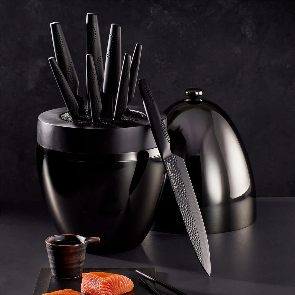 THE EGG By Baccarat ID3 Black Samurai Knife Block 9 Piece 6 THE EGG By Baccarat ID3 Black Samurai Knife Block 9 Piece - Image 4