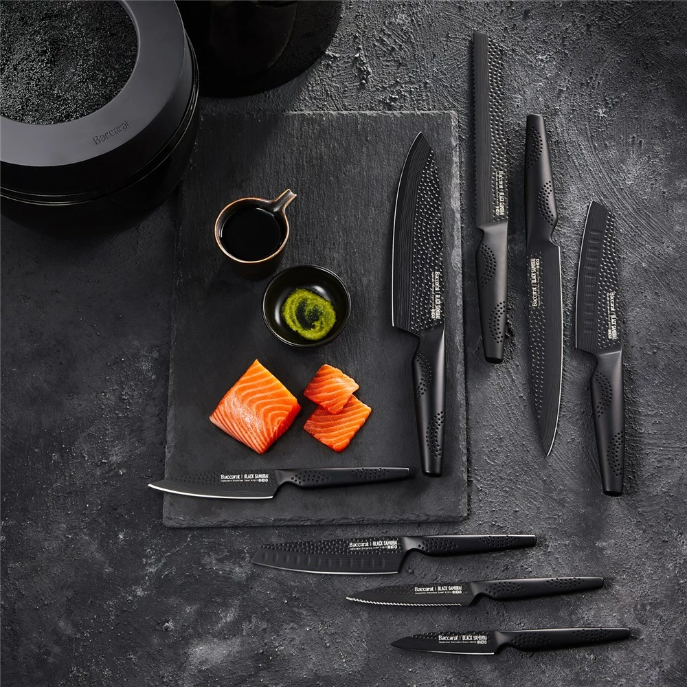 THE EGG By Baccarat ID3 Black Samurai Knife Block 9 Piece 7 THE EGG By Baccarat ID3 Black Samurai Knife Block 9 Piece - Image 5