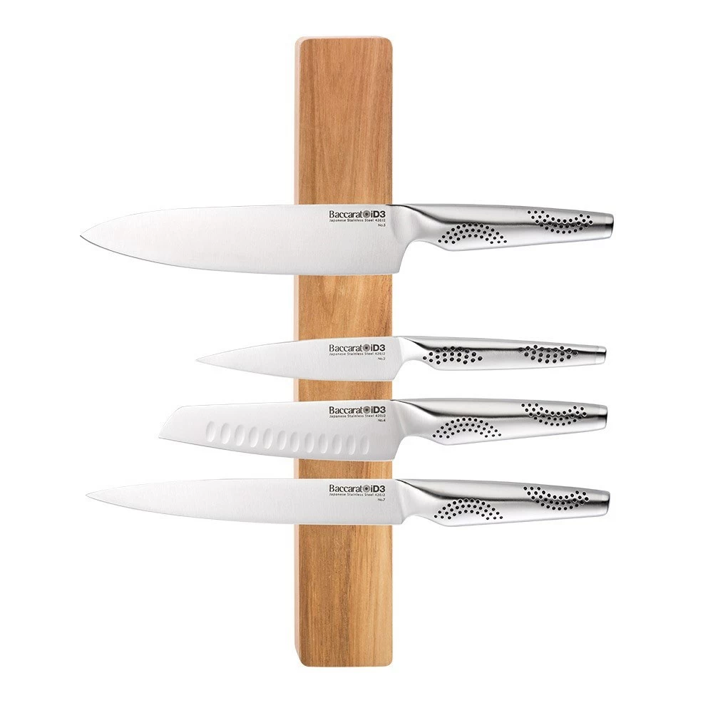 Baccarat ID3 Magnetic Acacia Wood Wall Mounted Knife Holder 40cm Brown 3 Baccarat ID3 Magnetic Acacia Wood Wall Mounted Knife Holder 40cm Brown - Image 2