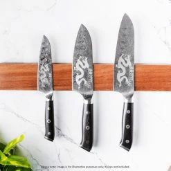 Baccarat ID3 Magnetic Acacia Wood Wall Mounted Knife Holder 40cm Brown 9 Baccarat ID3 Magnetic Acacia Wood Wall Mounted Knife Holder 40cm Brown -Knives Sales Store PCP 1033696 4