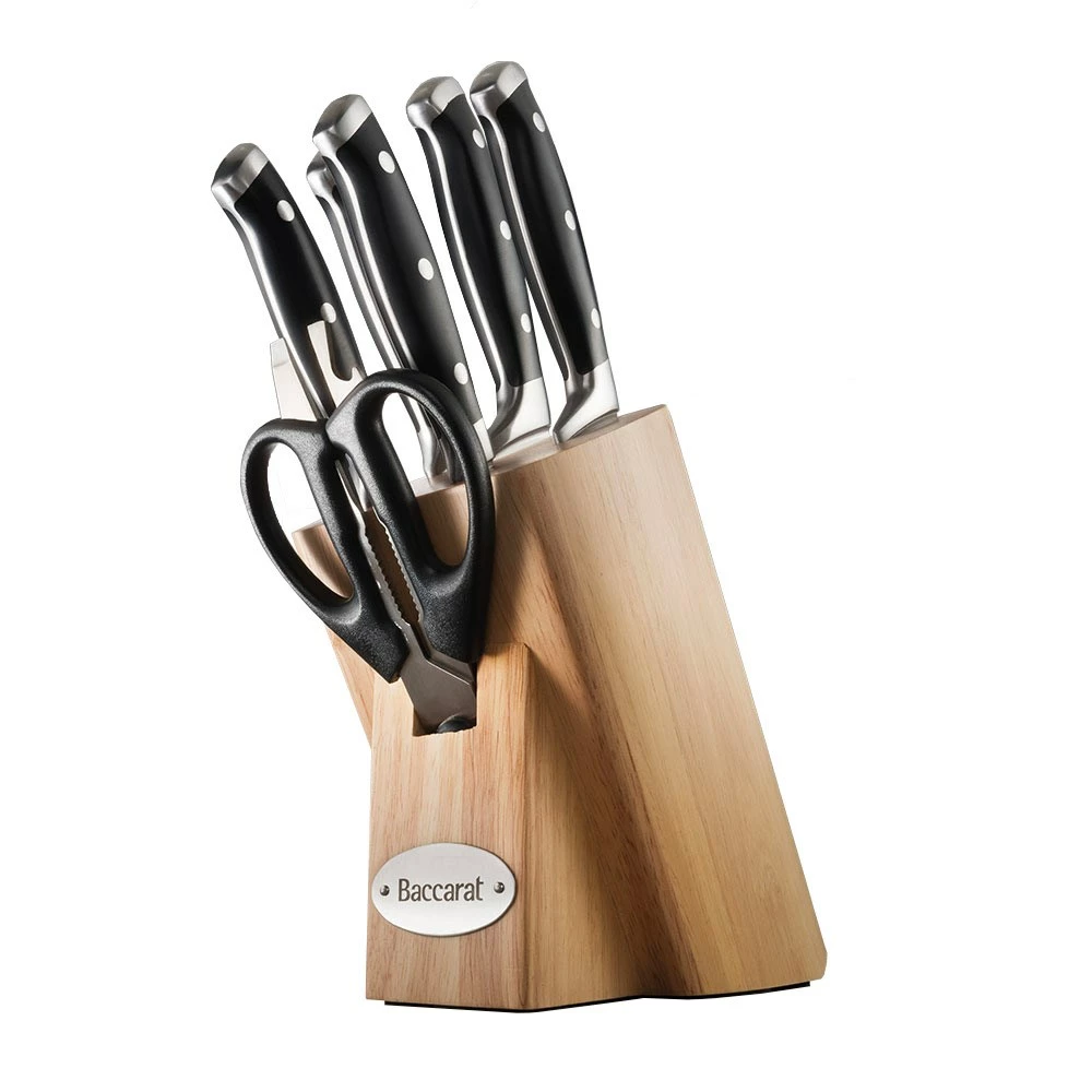 Baccarat Artisan Licht 7 Piece Knife Block 3 Baccarat Artisan Licht 7 Piece Knife Block
