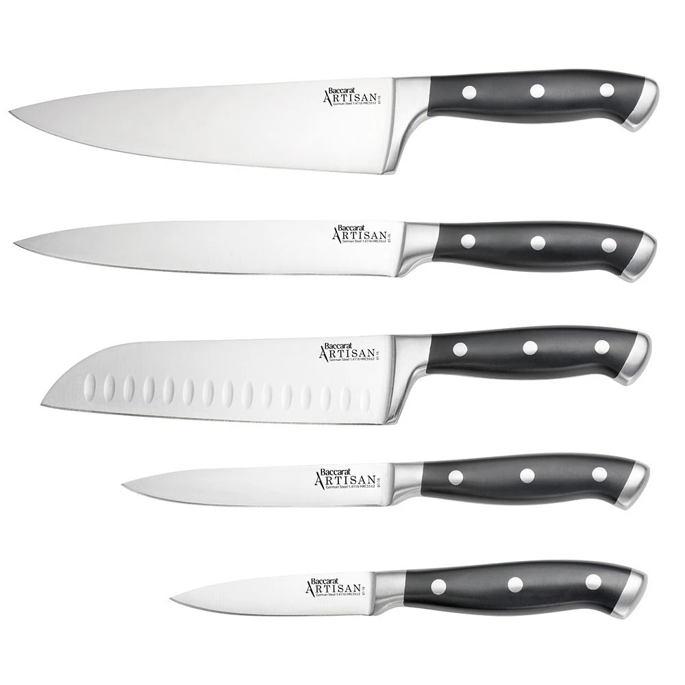 Baccarat Artisan Licht 7 Piece Knife Block 4 Baccarat Artisan Licht 7 Piece Knife Block - Image 2