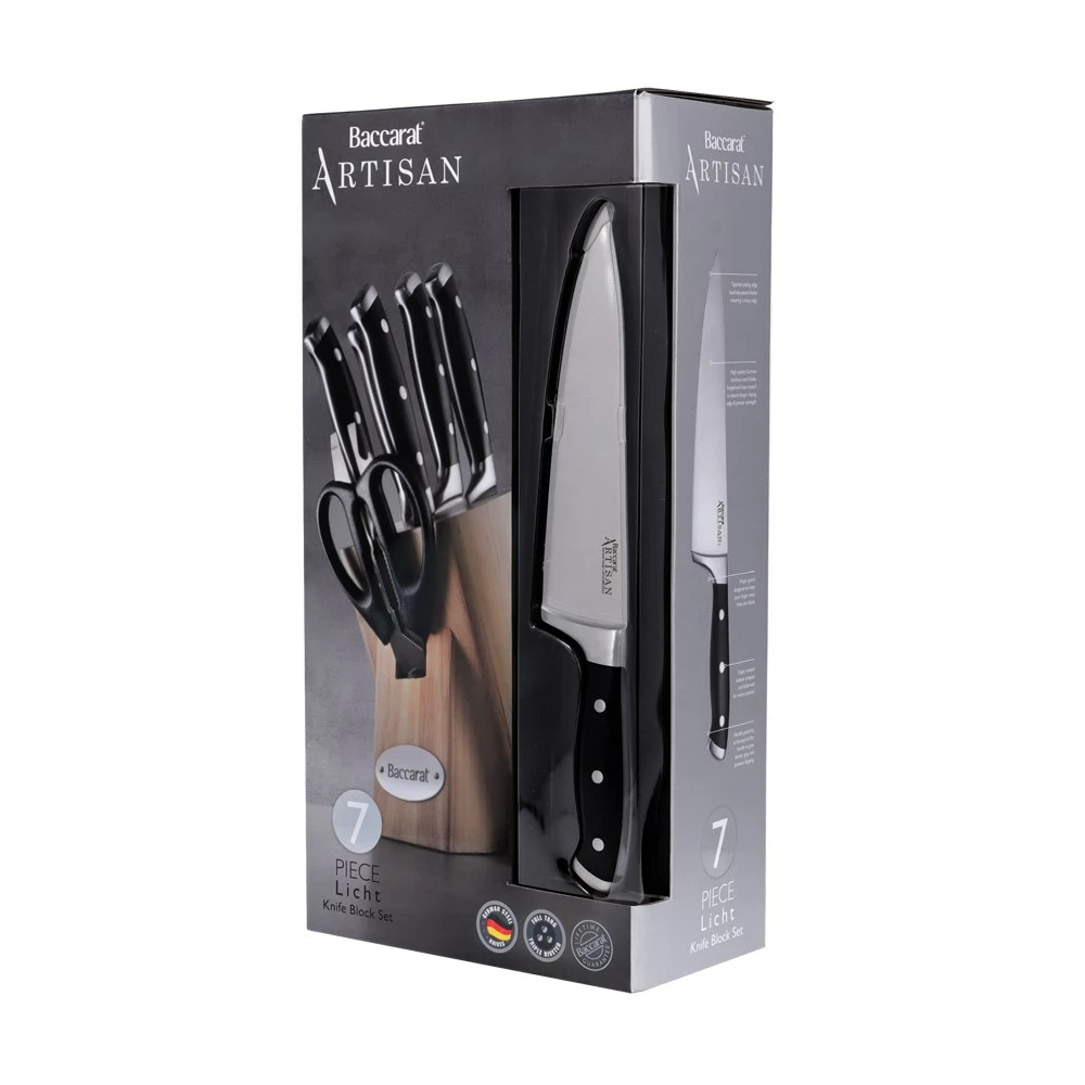 Baccarat Artisan Licht 7 Piece Knife Block 11 Baccarat Artisan Licht 7 Piece Knife Block - Image 9