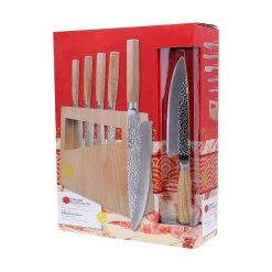 Baccarat Damashiro Emperor Miru 6 Piece Knife Block Ash -Knives Sales Store PCP 1034039 3