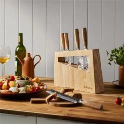 Baccarat Damashiro Emperor Miru 6 Piece Knife Block Ash -Knives Sales Store PCP 1034039 4