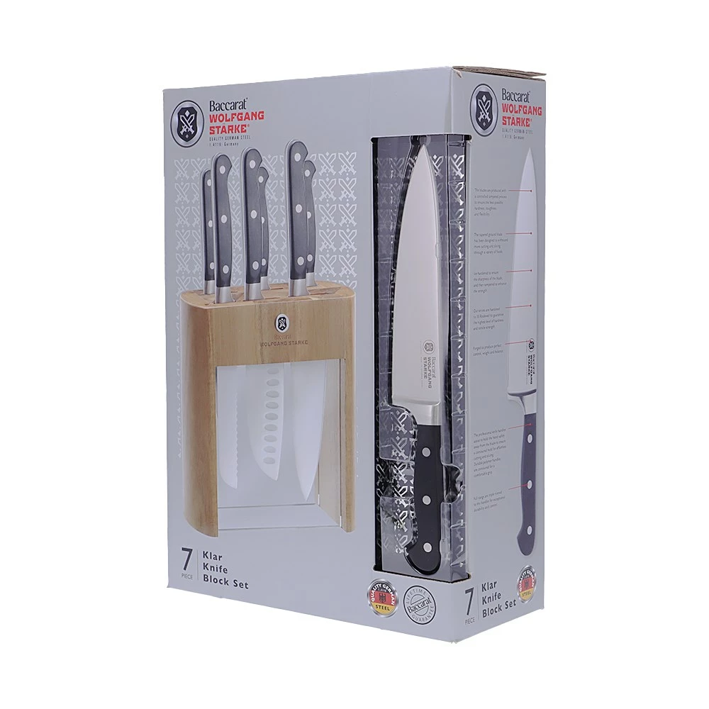 Baccarat Wolfgang Starke Klar Knife Block 7 Piece 8 Baccarat Wolfgang Starke Klar Knife Block 7 Piece - Image 6