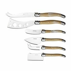 Marie Claire Domain 6 Piece Grazing Cheese Knife Set Ivory