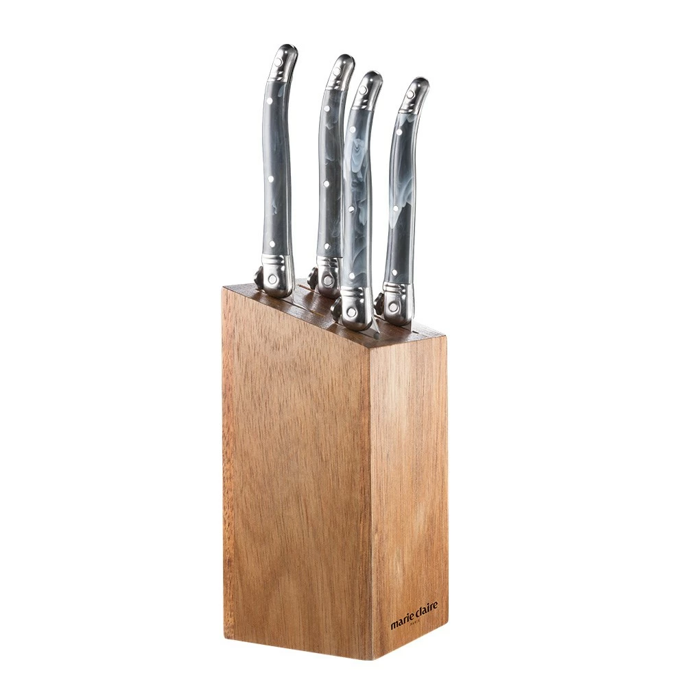 Marie Claire Domain Set Of 5 Pate & Cheese Knife Set Grey Marble 3 Marie Claire Domain Set Of 5 Pate & Cheese Knife Set Grey Marble