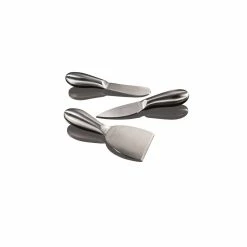 Alex Liddy Slate & Co 3 Piece Mini Cheese Knife Set Silver