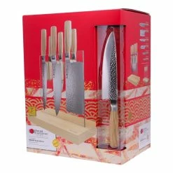 Baccarat Damashiro Emperor Hikari 7 Piece Knife Block Ash -Knives Sales Store PCP 1036161 5