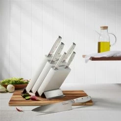 Baccarat IconiX Straub 7 Piece Knife Block White -Knives Sales Store PCP 1036163 3
