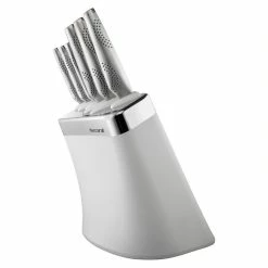 BaccaratiD3 7 Piece Kobe Knife Block White