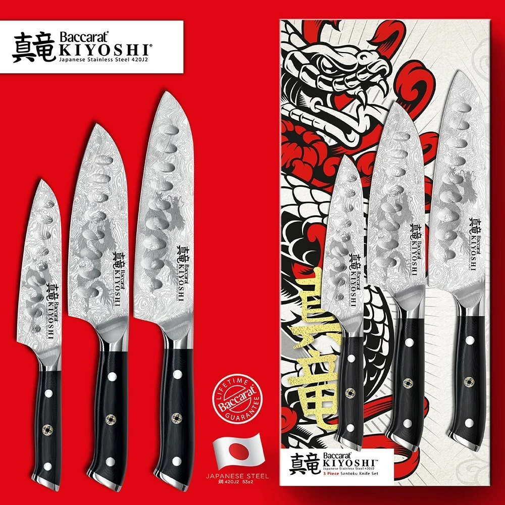 Baccarat® Kiyoshi® Santoku Set Of 3 6 Baccarat® Kiyoshi® Santoku Set Of 3 - Image 5