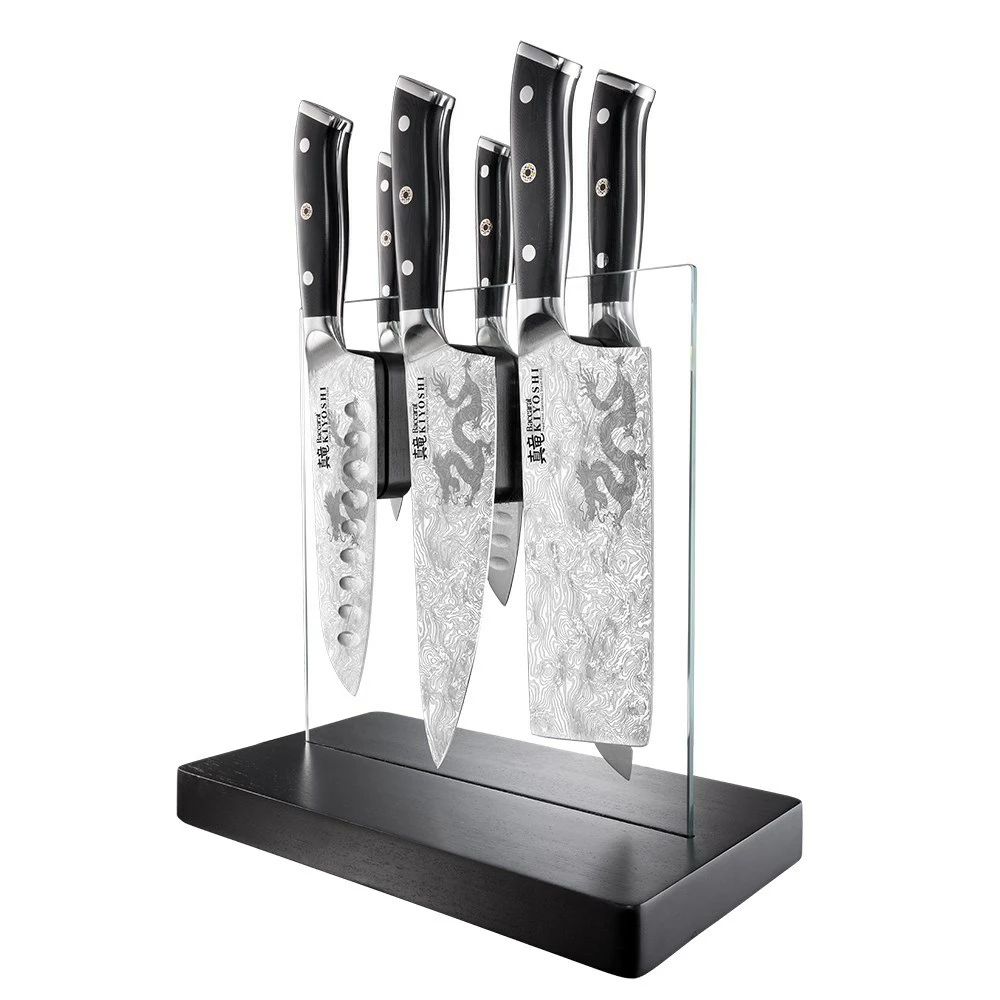 Baccarat® Kiyoshi® Kiyo 7 Piece Knife Block 3 Baccarat® Kiyoshi® Kiyo 7 Piece Knife Block