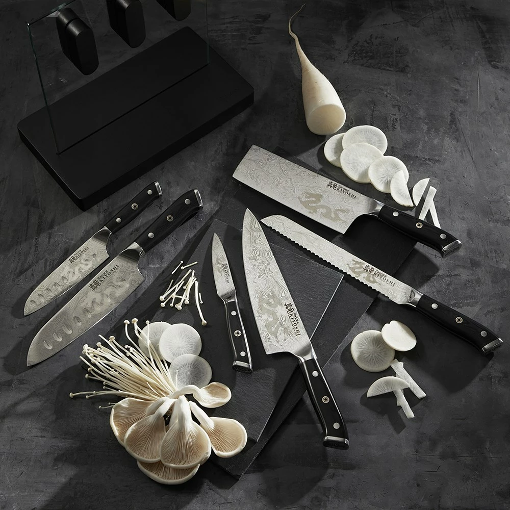 Baccarat® Kiyoshi® Kiyo 7 Piece Knife Block 5 Baccarat® Kiyoshi® Kiyo 7 Piece Knife Block - Image 3