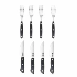 Baccarat Wolfgang Starke 8 Piece Steak Knife & Fork Set