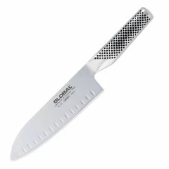 Global Knives Global Classic 18cm Santoku Knife Fluted Blade G-80